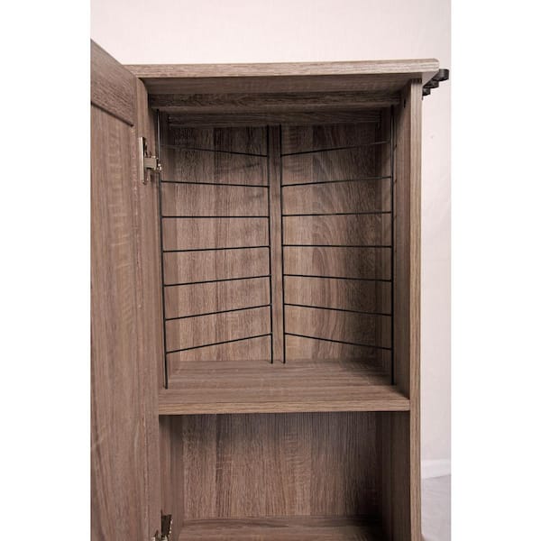 Fishing Storage And Organization Cabinet In Woodgrain Laminate, Fishing  Tackle Storage Cabinet