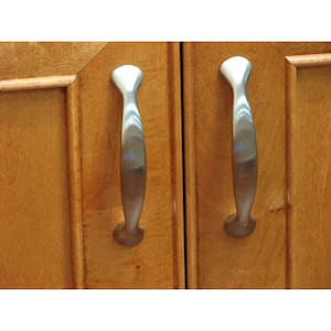 Silhouette 3-3/4 in. Center-to-Center Satin Nickel Cabinet Pull (10-Pack)