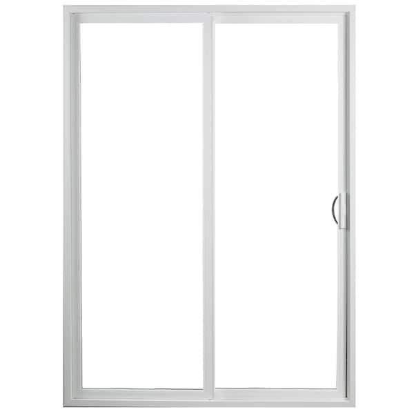 Ply Gem 71.5 in. x 79.5 in. Classic Series White Vinyl Left-Hand Sliding Patio Door with WE Plus HP Glass, Screen Included