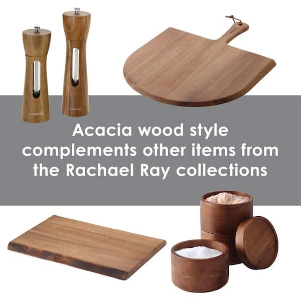 Rachael Ray Salt & Pepper Acacia Wood Grinders