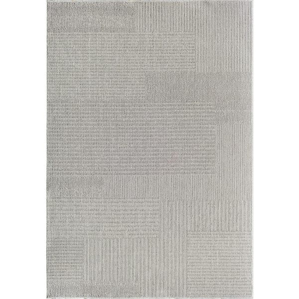 Rugs America Villa Aspen Acres Gray 8 ft. x 10 ft. Area Rug