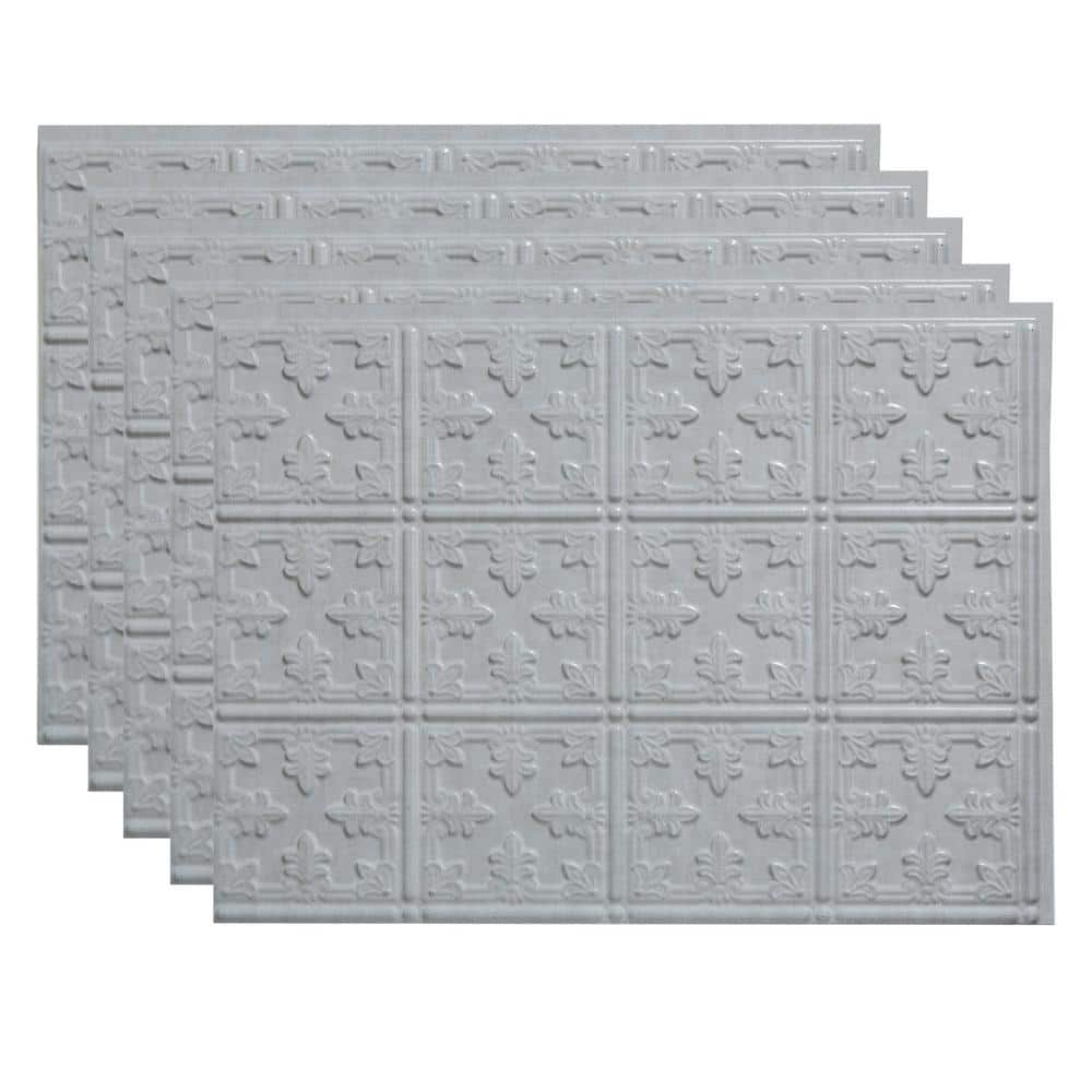 Cashmere 18 in. x 24 in. Traditional 10 Vinyl Backsplash Panel (Pack of 5) price history on PriceWatchPro