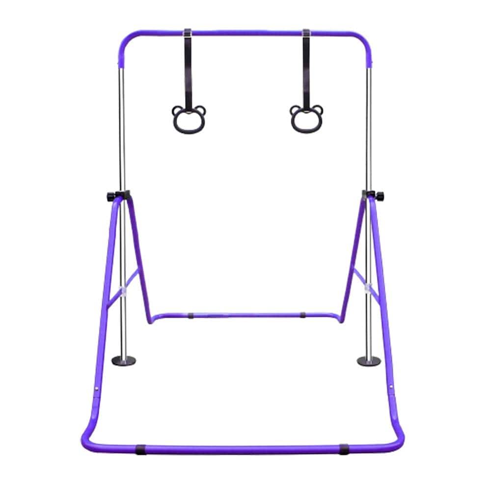 Adrinfly Children's Gymnastic Bar with Adjustable Height, Foldable ...
