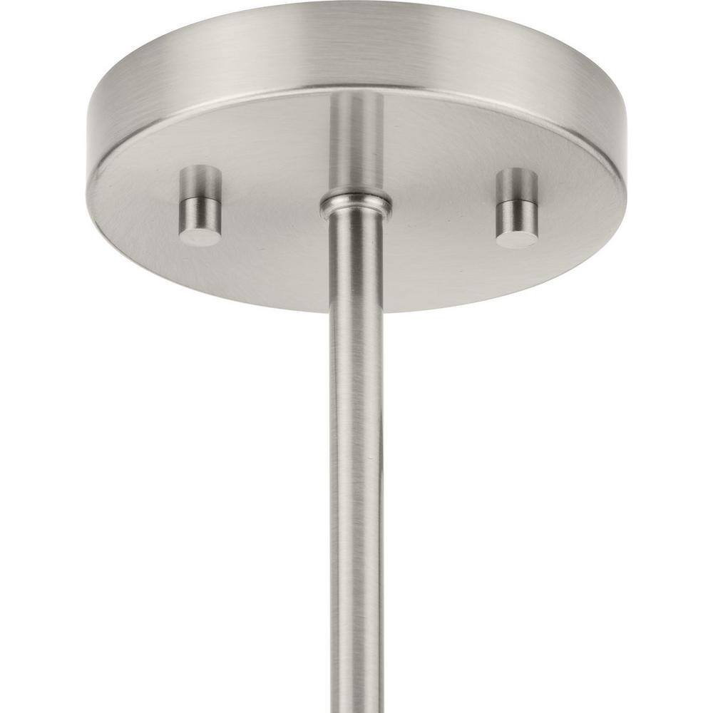 Atwell 17'' Brushed Nickel Indoor/Outdoor LED Globe Flush Mount