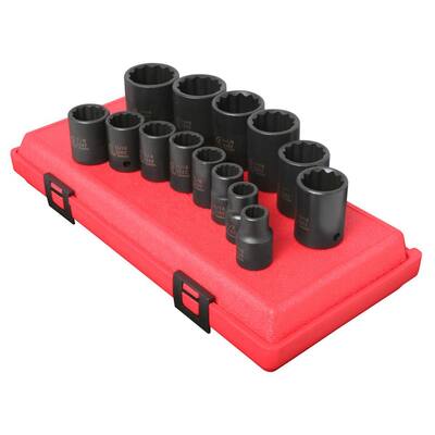 Sunex Tools 1/2 in. Drive Socket Set Impact (13-Piece) SUN2650