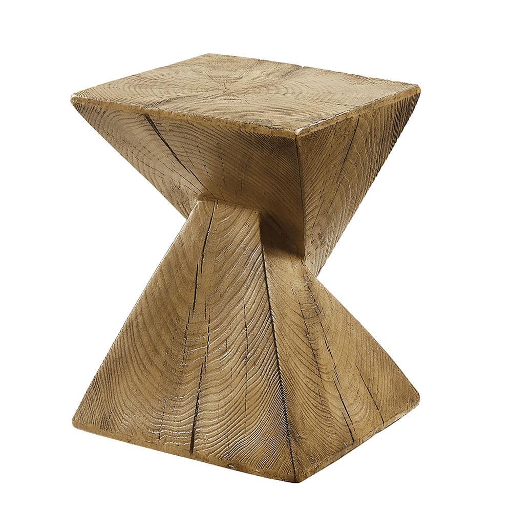 Zahi Oak Finish Eco-Friendly Wood Accent Table