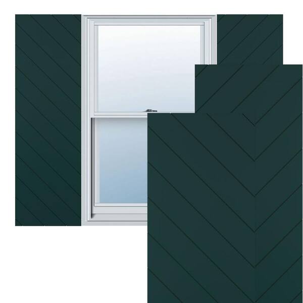 Ekena Millwork 18 in. W x 49 in. H True Fit PVC Diagonal Slat