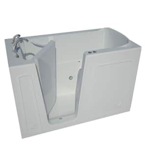 Nova Heated 5 ft. Walk-In Air Jetted Tub in White with Chrome Trim