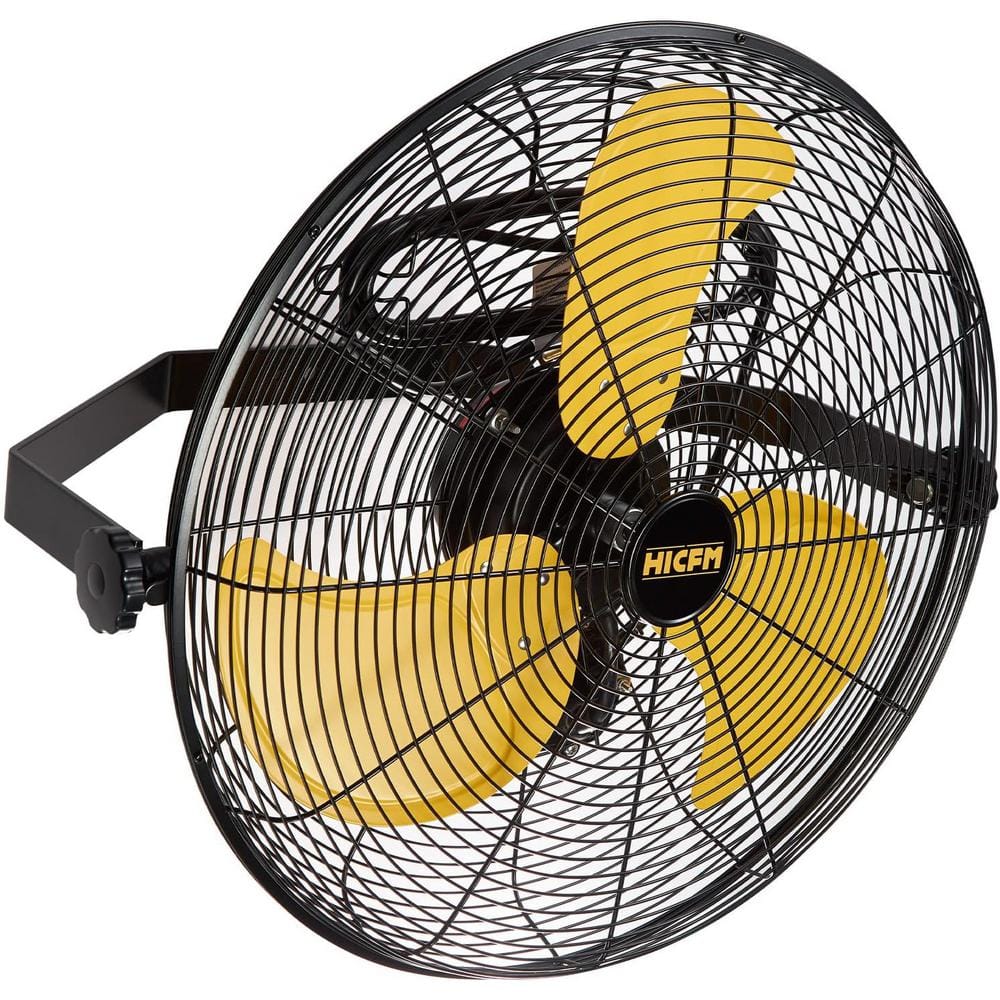 20 in. 3-Speeds Yellow Outdoor Wall Mounted Fan with IP44 Enclosure Motor, Sealed Control Box, GFCI Plug price history on PriceWatchPro
