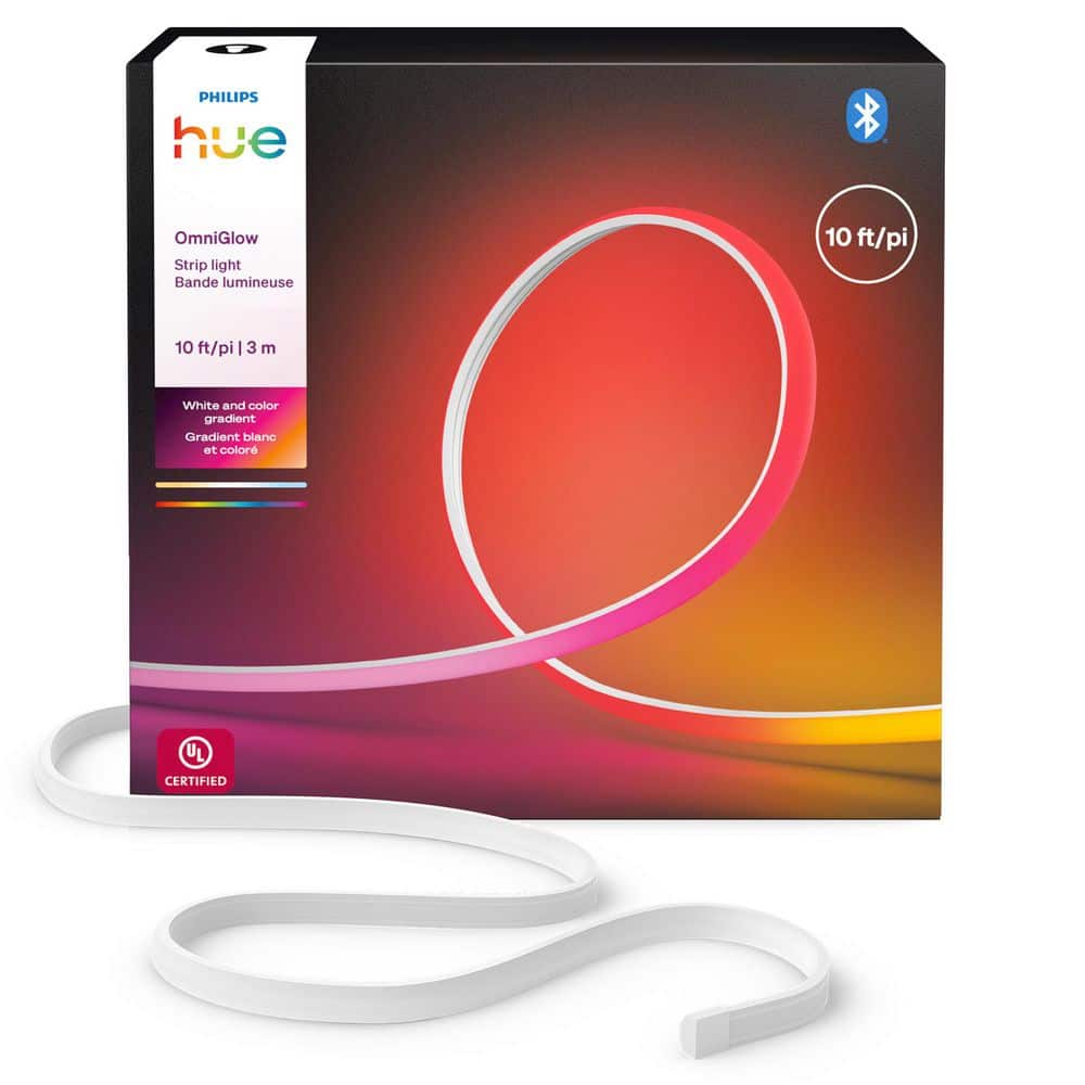 Philips Hue OmniGlow 100 Bulb 10 ft. Indoor Plug-In Integrated LED