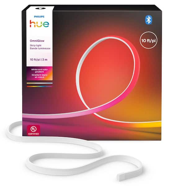 Philips Hue OmniGlow 100 Bulb 10 ft. Indoor Plug-In Integrated LED