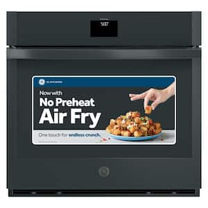 30 in. Single Smart Convection Wall Oven with No-Preheat Air Fry in Black