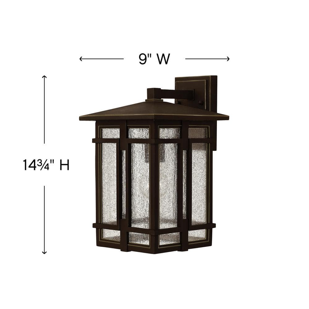Tucker Symmetrical 1-Light Oil Rubbed Bronze Outdoor Wall Lantern