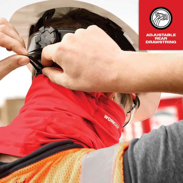 Milwaukee Red WORKSKIN Performance Neck Gaiter Cap 424R - The Home