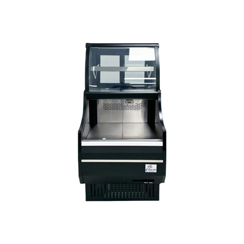 27 in Sandwich Salad Refrigerated Open Display Merchandiser NSF Commercial Black Exterior