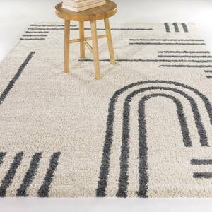 Erin Grey 5 ft. x 7 ft. Striped Area Rug