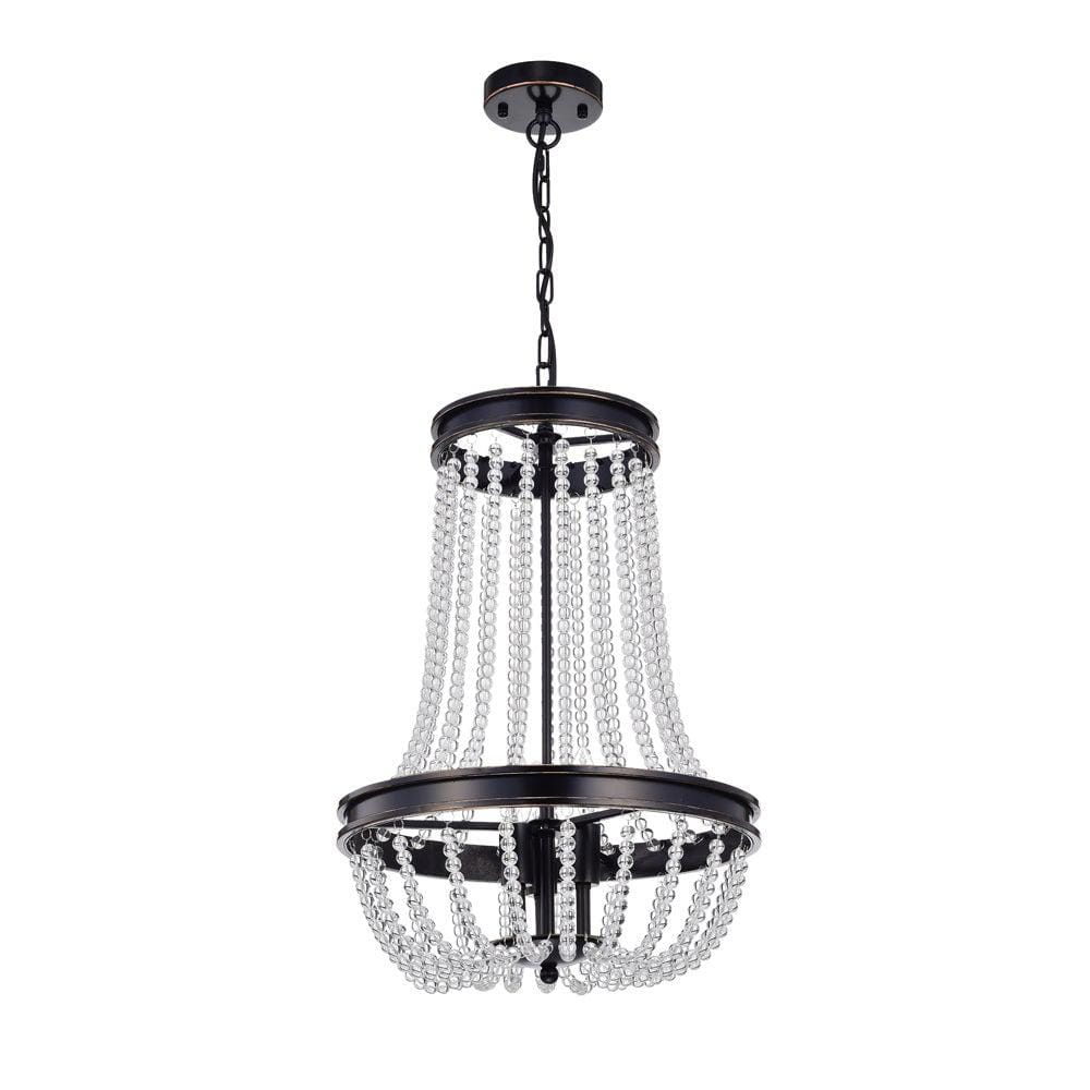 Elisedd 18 in. 3-Light Indoor Bronze Chandelier with Light Kit price history on PriceWatchPro