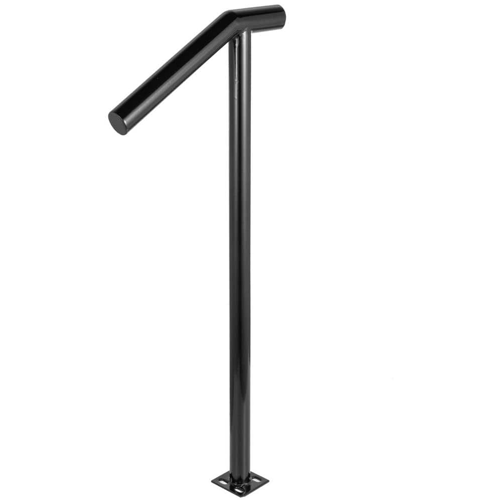 VEVOR Single Post Handrail Fits 1 or 2 Steps Wrought Iron Handrails ...