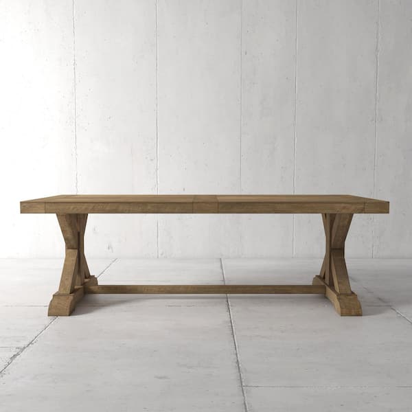 Madera 120 in. Natural Wood Rectangle Dining Table