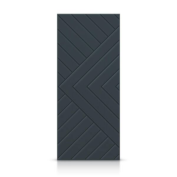 CALHOME 36 in. x 84 in. Hollow Core Charcoal Gray Painted Composite MDF Interior Door Slab