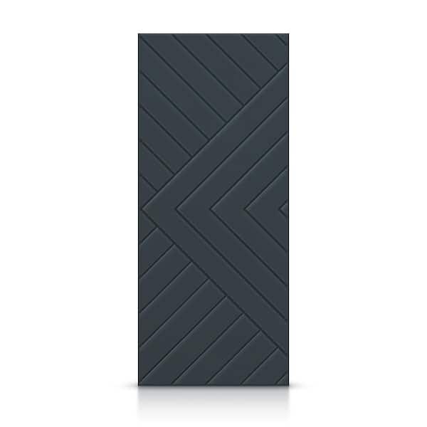 CALHOME 38 in. x 96 in. Hollow Core Charcoal Gray Stained Composite MDF Interior Door Slab