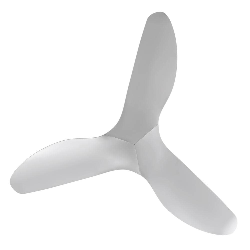 38'' White ABS 3-Blade Ceiling Fan with Remote