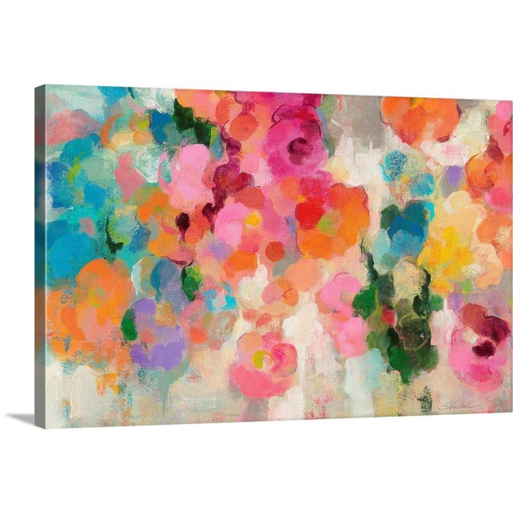 Colorful Garden I Crop by Silvia Vassileva Canvas Wall Art