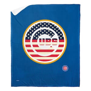 MLB Cubs Celebrate Series Silk Touch Sherpa Multicolor Throw