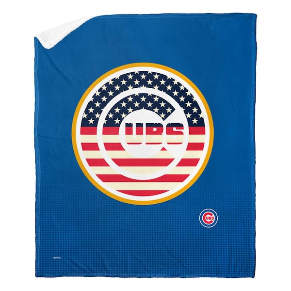 MLB Cubs Celebrate Series Silk Touch Sherpa Multicolor Throw