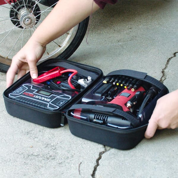 Car Emergency Kit with Air Compressor Camo Digital | Blikzone