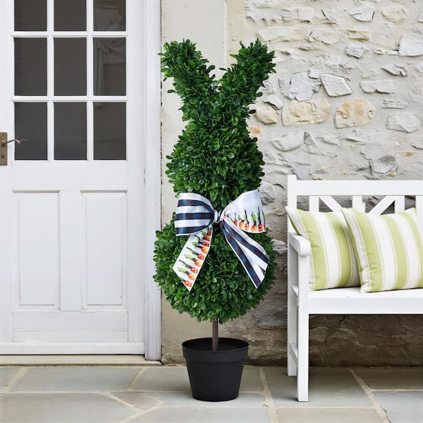 Bunny Boxwood Topiaria 2 Pezzi da 10 Pollici Alberi Artificiali