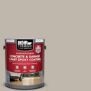 1 gal. #HDC-CT-21 Grey Mist Self-Priming 1-Part Epoxy Satin Interior/Exterior Concrete and Garage Floor Paint