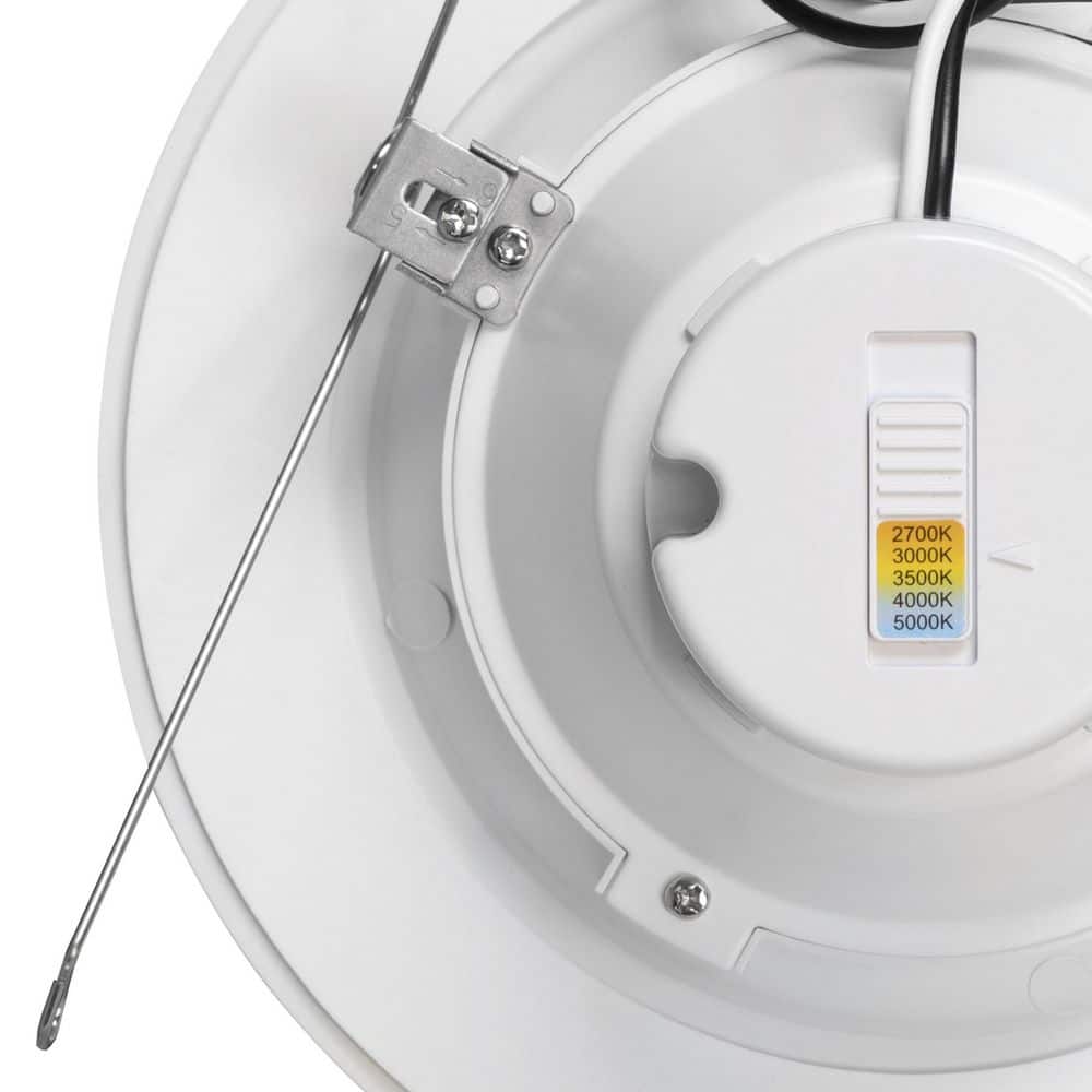 VersaGlow 7.35" Aluminum LED Downlight, 2700K-5000K Color Selectable, Dimmable