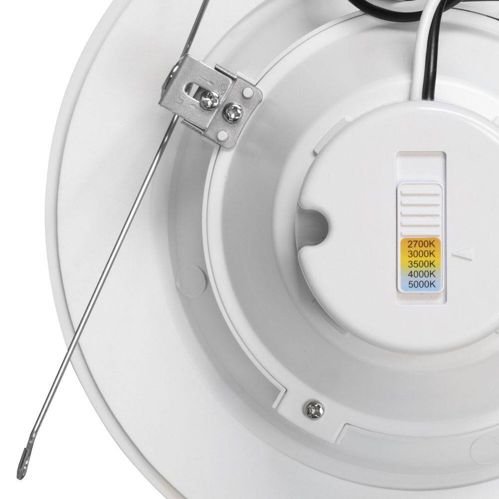 7.35-Inch White Aluminum LED Recessed Downlight