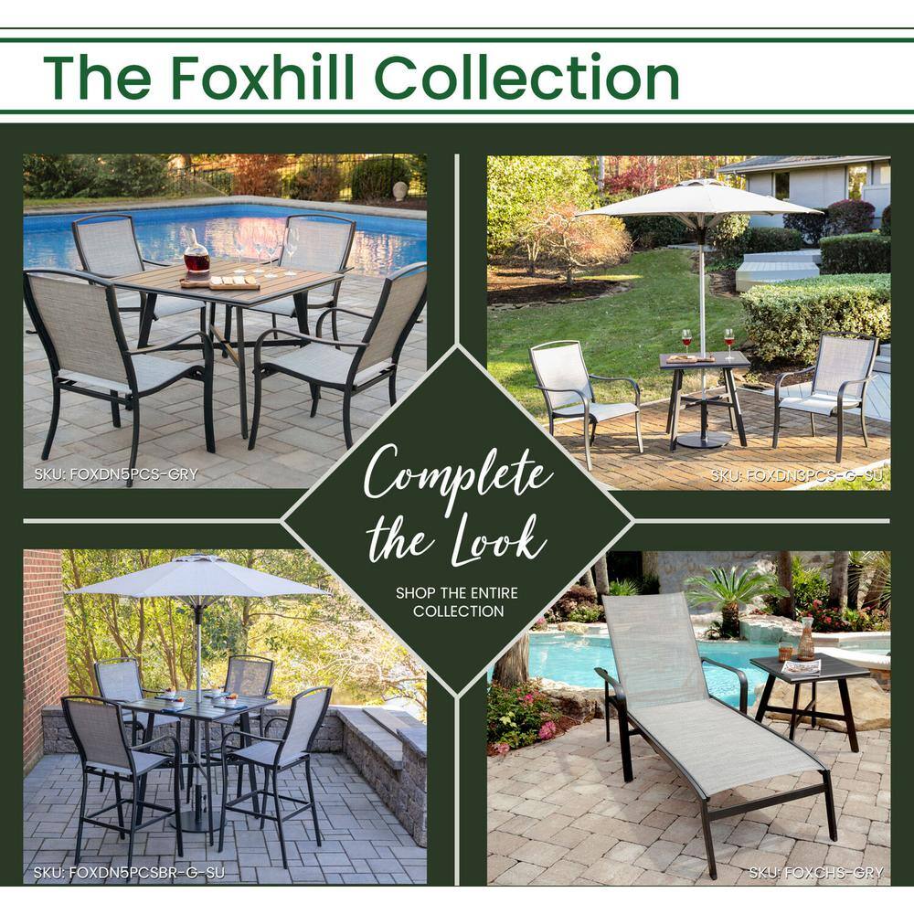 Heavy-Duty Gunmetal Round Metal Outdoor Umbrella Base