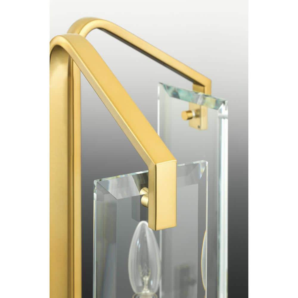 Cahill Brushed Bronze 3-Light Vanity with Clear Glass