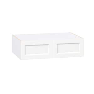 Laramie 36 in. W x 24 in. D x 10 in. H Assembled Wall Bridge Kitchen Cabinet in Painted Bright White