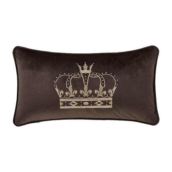 Unbranded Toulhouse Brown Polyester Crown Boudoir 15 X 20 in.