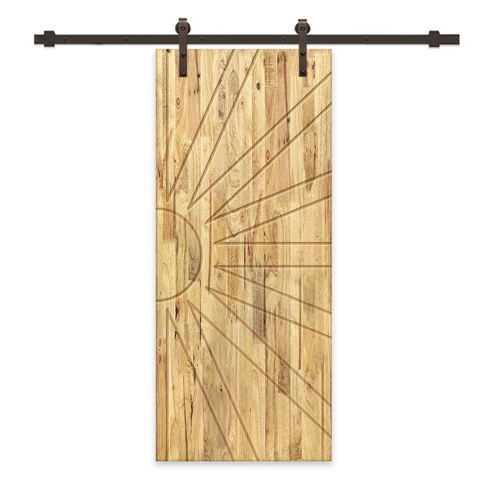 Calhome 36 In. X 96 In. Weather Oak Stained Pine Wood Modern Interior 