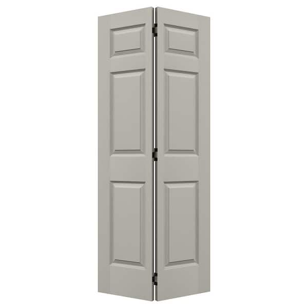 JELD-WEN 36 in. x 80 in. Colonist Vanilla Painted Smooth Molded Composite Closet Bi-fold Door