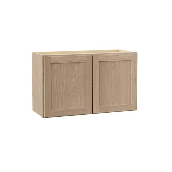 Sinclair 30 in. W x 12 in. D x 18 in. H Assembled Wall Bridge Cabinet in Shaker Light Oak