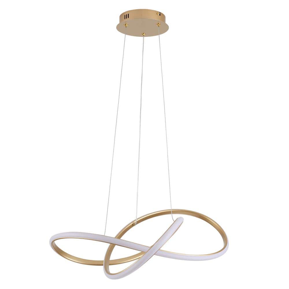 1 - Light Dimmable Gold Unique Modern Linear LED Chandelier for Dining Room price history on PriceWatchPro