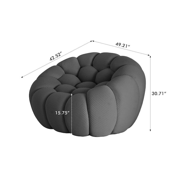 未使用MagicalFurniturePuroShelf/S-size Magic Home 49 in. Oversized Bubble Couch Chair, Armless Mesh