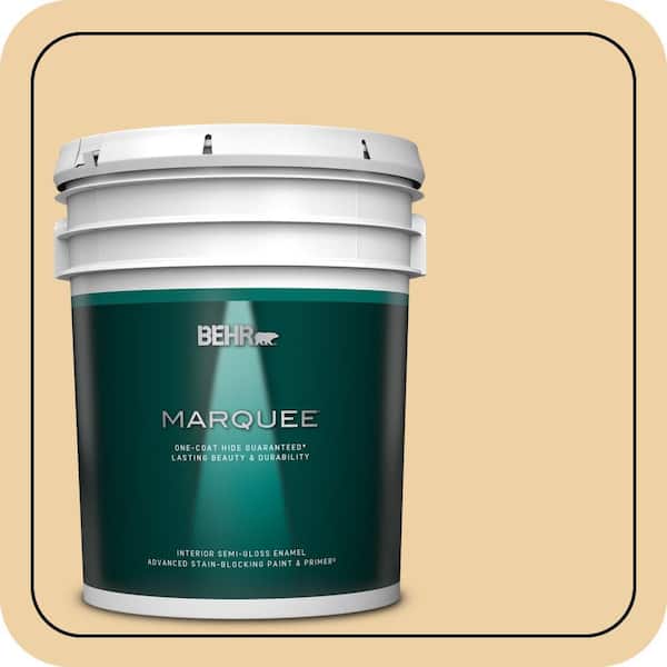 BEHR MARQUEE 5 gal. Home Decorators Collection #HDC-CT-01 Amber Moon Semi-Gloss Enamel Interior Paint & Primer