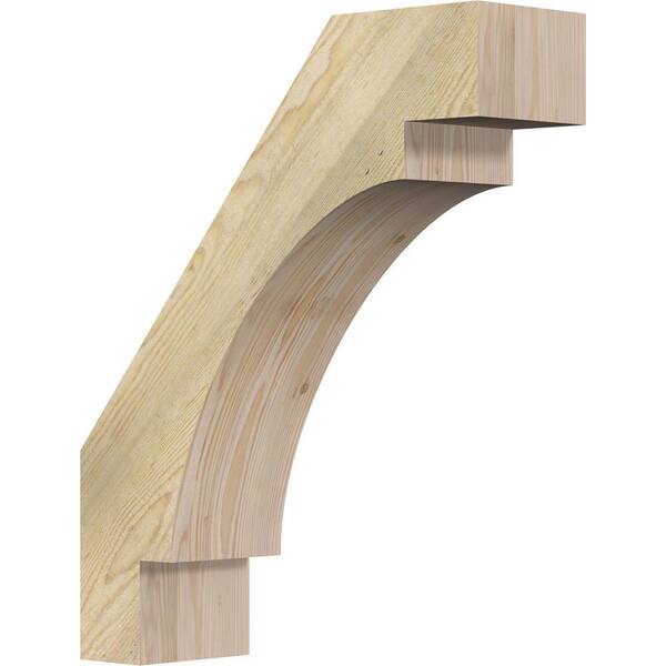 Ekena Millwork 6"W x 20"D x 24"H Merced Rough Sawn Knee Brace, Douglas Fir