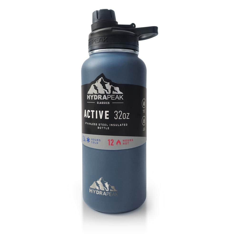 Hydrapeak 32oz Sport Insulated Water Bottle with Chug Lid, Premium