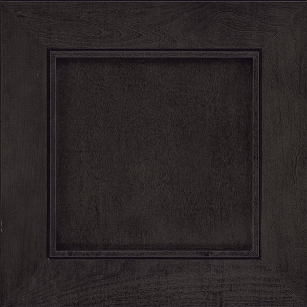 KraftMaid Carter 14 5/8 x 14 5/8 in. Dark Brown Cabinet Door Sample in Slate