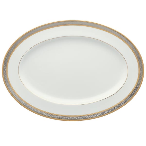 Brilliance 16 in. (White) Bone China Oval Platter