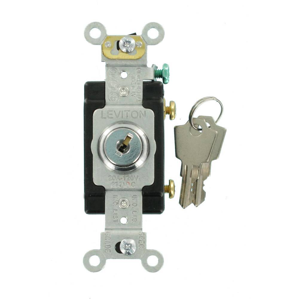 Key Terminals Operated Security Switch Lock Pole Throw SPST 2 Position ON-OFF 2 