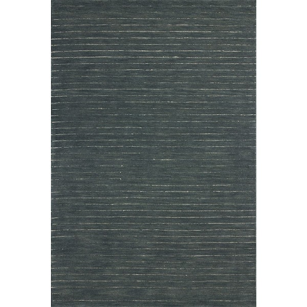 Chris Love Julia Henry Denim/Ivory 3 ft. 6 in. x 5 ft. 6 in. Contemporary Accent Rug